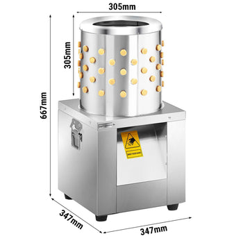 Skubarka do drobiu z 119 palcami skubiącymi - bęben Ø 30,5 cm - Prime Gastro