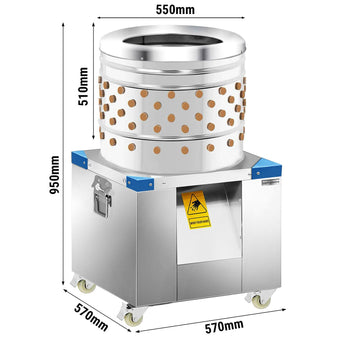 Skubarka do drobiu z 142 palcami skubiącymi - bęben Ø 50 cm - Prime Gastro