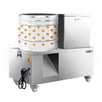 Skubarka 2 w 1 i garnek do oparzania drobiu - bęben Ø 55 cm - Prime Gastro