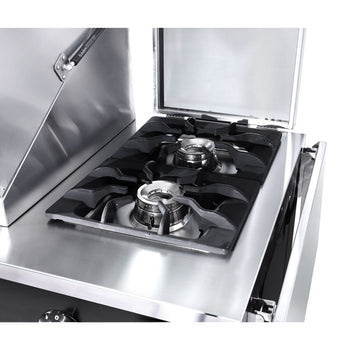 Stacja grillowa - profesjonalna kuchnia do grillowania - czarna - Prime Gastro