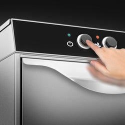 Zmywarka do naczyń - Manualna - 4,9 kW - z detergentem, nabłyszczaczem & pompą spustową