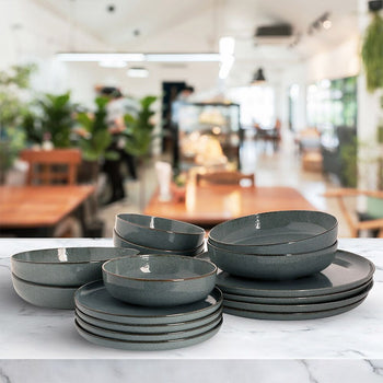 (16-częściowy) ANTIGO - Zestaw zastawy stołowej - Niebieski - Prime Gastro