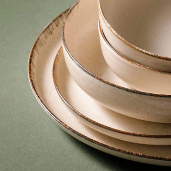 (24-częściowy) ANTIGO - Zestaw zastawy stołowej - Kremowy - Prime Gastro