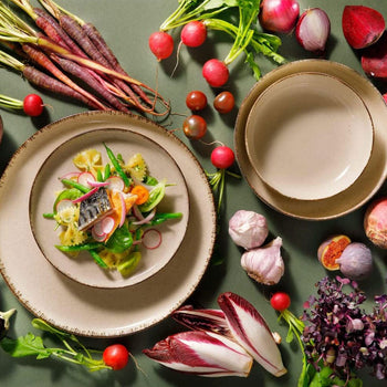 (24-częściowy) ANTIGO - Zestaw zastawy stołowej - Kremowy - Prime Gastro