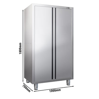 Szafka na przybory kuchenne - 1000x700 mm - 2 drzwi na zawiasach - Wysokość: 1800 mm - Prime Gastro