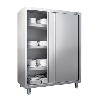 Szafka na przybory kuchenne - 1400x700 mm - 2 drzwi przesuwne - Wysokość: 1800 mm - Prime Gastro