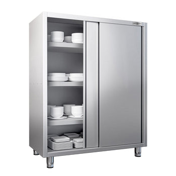 Szafka na naczynia PREMIUM - 1600 x 700 mm - 2 drzwi przesuwne - wysokość: 1800 mm - Prime Gastro