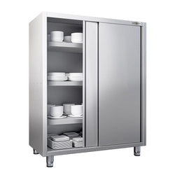 Szafka na naczynia PREMIUM - 1600 x 600 mm - 2 drzwi przesuwne - wysokość: 1800 mm