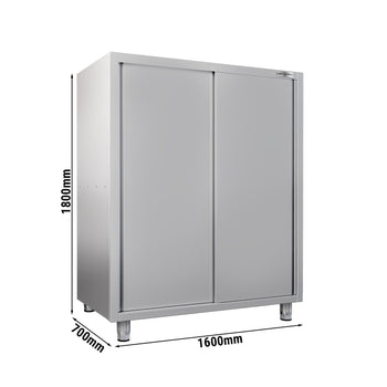 Szafka na przybory kuchenne ECO - 1600x700mm - 2 drzwi przesuwne - Wysokość: 1800mm - Prime Gastro