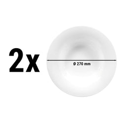 (2 sztuki) SELTMANN WEIDEN | Okrągły talerz dla smakoszy - Ø 270 mm