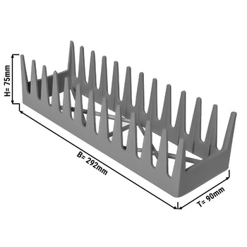 (12 szt.) Stojak na 12 talerzy - szary - Prime Gastro