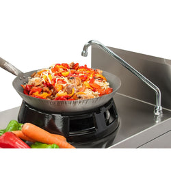 Kuchenka gazowa Wok - 42 kW - 3 palniki - z mini kolumną wodną