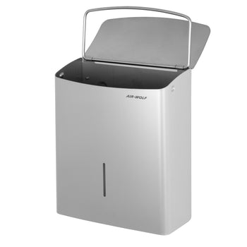 AIR-WOLF | Pojemnik na odpady higieniczne - 10L - Stal nierdzewna - Prime Gastro