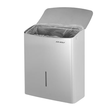 AIR-WOLF | Pojemnik na odpady higieniczne - 10L - Stal nierdzewna - Prime Gastro