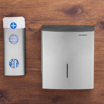 AIR-WOLF | Pojemnik na odpady higieniczne - 10L - Stal nierdzewna - Prime Gastro