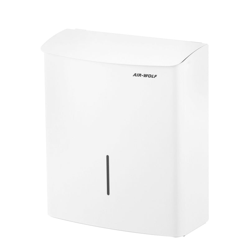 AIR - WOLF | Pojemnik na odpady higieniczne - 10L - stal nierdzewna biały