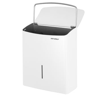 AIR-WOLF | Pojemnik na odpady higieniczne - 10L - stal nierdzewna biały - Prime Gastro