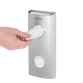 AIR-WOLF | Dozownik woreczków higienicznych na maksymalnie 25 woreczków sanitarnych - stal nierdzewna - Prime Gastro