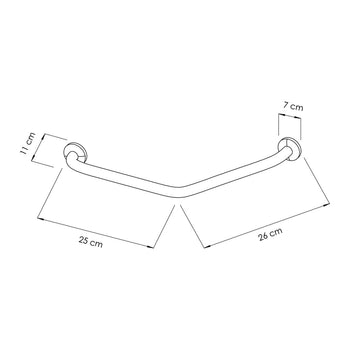 Uchwyt - stal nierdzewna - długość: 260mm - Prime Gastro