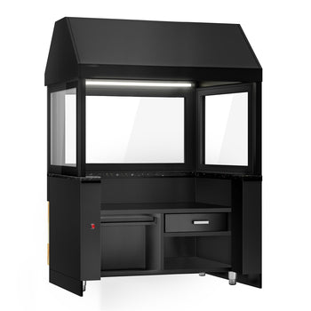 Element neutralny do grilli węglowych TORONTO - 1500mmt - blat roboczy z czarnego granitu - Prime Gastro