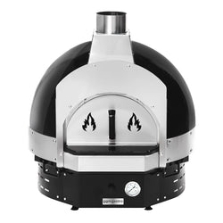 Piec do pizzy na drewno - czarny - włącznie z ramą podstawą