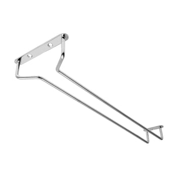 (2 sztuki) Szklana półka wisząca - Bar Professional - 30 x 11 cm - srebrna - Prime Gastro