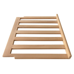 (5 sztuk) Ruszt ekspozycyjny - na butelki wina - wykonany z drewna - odpowiedni dla chłodziarek z serii GK374