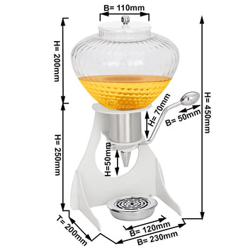 Dozownik miodu - biały - Prime Gastro