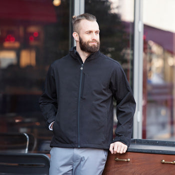 KARLOWSKY | Męska kurtka softshell Classic - Czarny - Rozmiar: 4XL - Prime Gastro