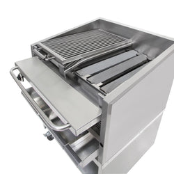 Wysokowydajny grill - Styl Amerykański - 2 ruszty do grillowania