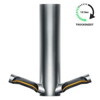 (2 sztuki) DYSON | AIRBLADE 9kJ - Suszarka do rąk z czujnikiem i filtrem HEPA - szczotkowana stal nierdzewna - Prime Gastro