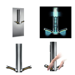 (2 sztuki) DYSON | AIRBLADE 9kJ - Suszarka do rąk z czujnikiem i filtrem HEPA - szczotkowana stal nierdzewna