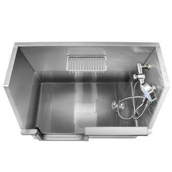 Wanna do pielęgnacji zwierząt - ze stopniami, kranem i matą antypoślizgową - Prime Gastro