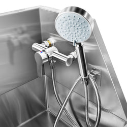 Wanna do pielęgnacji zwierząt - ze stopniami, kranem i matą antypoślizgową