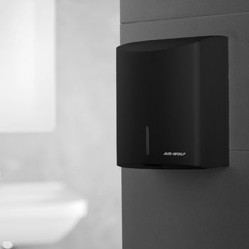 AIR-WOLF | Suszarka do rąk z czujnikiem podczerwieni - ABS matowy czarny - Prime Gastro
