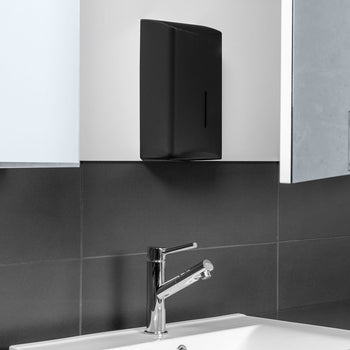 (2 szt.) AIR-WOLF | Suszarka do rąk z czujnikiem podczerwieni - Stal nierdzewna matowa czarna - Prime Gastro