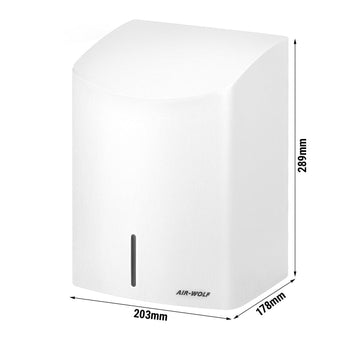 AIR-WOLF | Suszarka do rąk z czujnikiem podczerwieni - stal nierdzewna biała - Prime Gastro