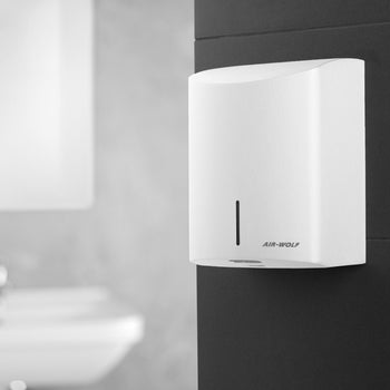 AIR-WOLF | Suszarka do rąk z czujnikiem podczerwieni - stal nierdzewna biała - Prime Gastro