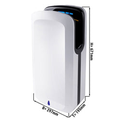 (2 sztuki) Suszarka do rąk z filtrem - biała