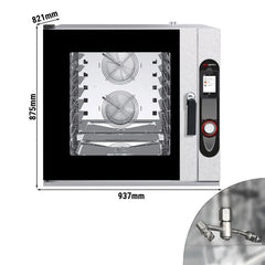 Piec konwekcyjno-parowy - Touch - 7x GN 1/1 - włącznie z systemem mycia