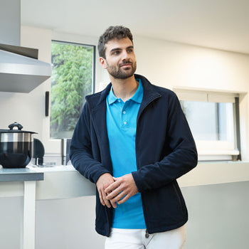 KARLOWSKY | Męska polarowa kurtka Robocza Warm-Up - Granatowa - Rozmiar: 3XL - Prime Gastro