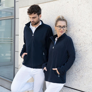 KARLOWSKY | Męska polarowa kurtka Robocza Warm-Up - Granatowa - Rozmiar: M - Prime Gastro