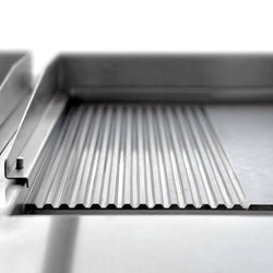 Indukcyjna płyta grillowa - 10 kW - Gładka i Ryflowana