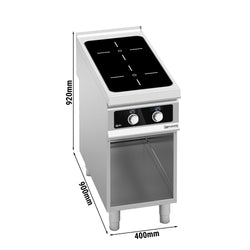 Kuchenka indukcyjna - 10 kW - 2 płyty grzewcze - Bflex Cyfrowy