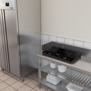 (2 sztuki) Mobilna kuchenka indukcyjna - 3,5 kW - 2 płyty grzewcze - Prime Gastro