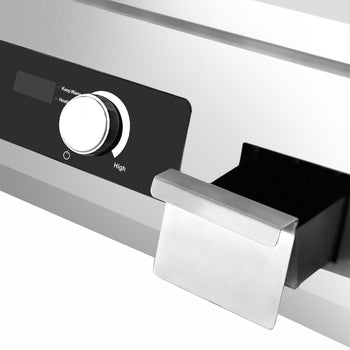 Indukcyjna płyta grillowa - 5 kW - gładka - Prime Gastro