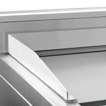 Indukcyjna płyta grillowa - 5 kW - gładka - Prime Gastro