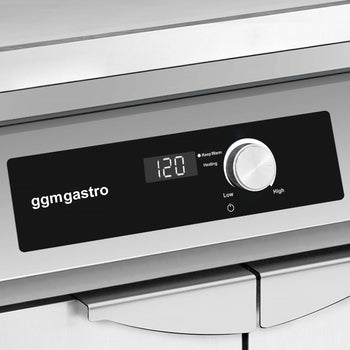 Indukcyjna płyta grillowa - 10 kW - Gładka - Prime Gastro