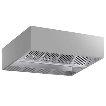 Indukcyjny okap sufitowy - 2,0m - z filtrem & lampą LED - Prime Gastro