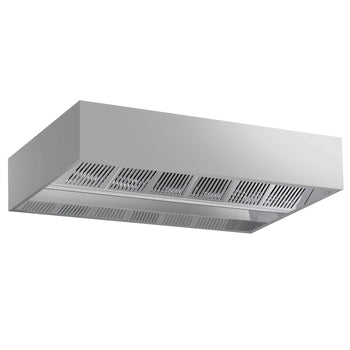 Indukcyjny okap sufitowy - 3,0m - z filtrem & lampą LED - Prime Gastro